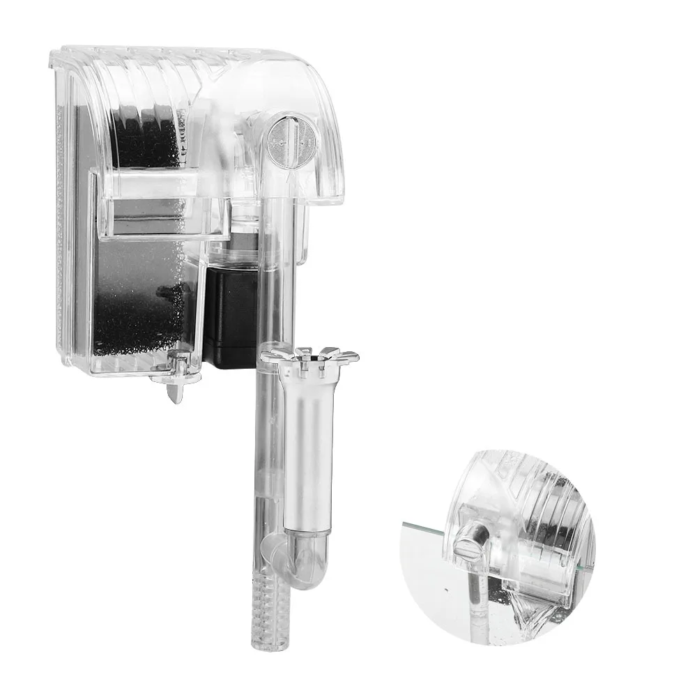 

Водопад, подвесной внешний кислородный насос, Водяной фильтр, качество чистой воды для маленького аквариума, аквариума, круглый аквариум