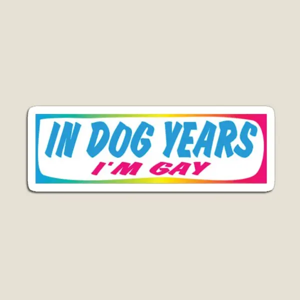 

Наклейка на бампер с надписью «In Dog Years Im», магнитный холодильник, забавный держатель для детской комнаты, милые домашние наклейки для детей