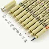 135pcs black pigma micron pen waterproof hand drawn design sketch needle pen fineline pen supplies