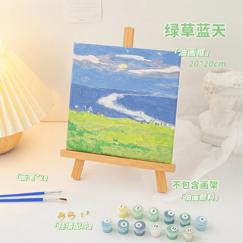 

00518Ann-Tulip diy digital oil painting oil painting acrylic flower painting explosion hand-filled landscape painting