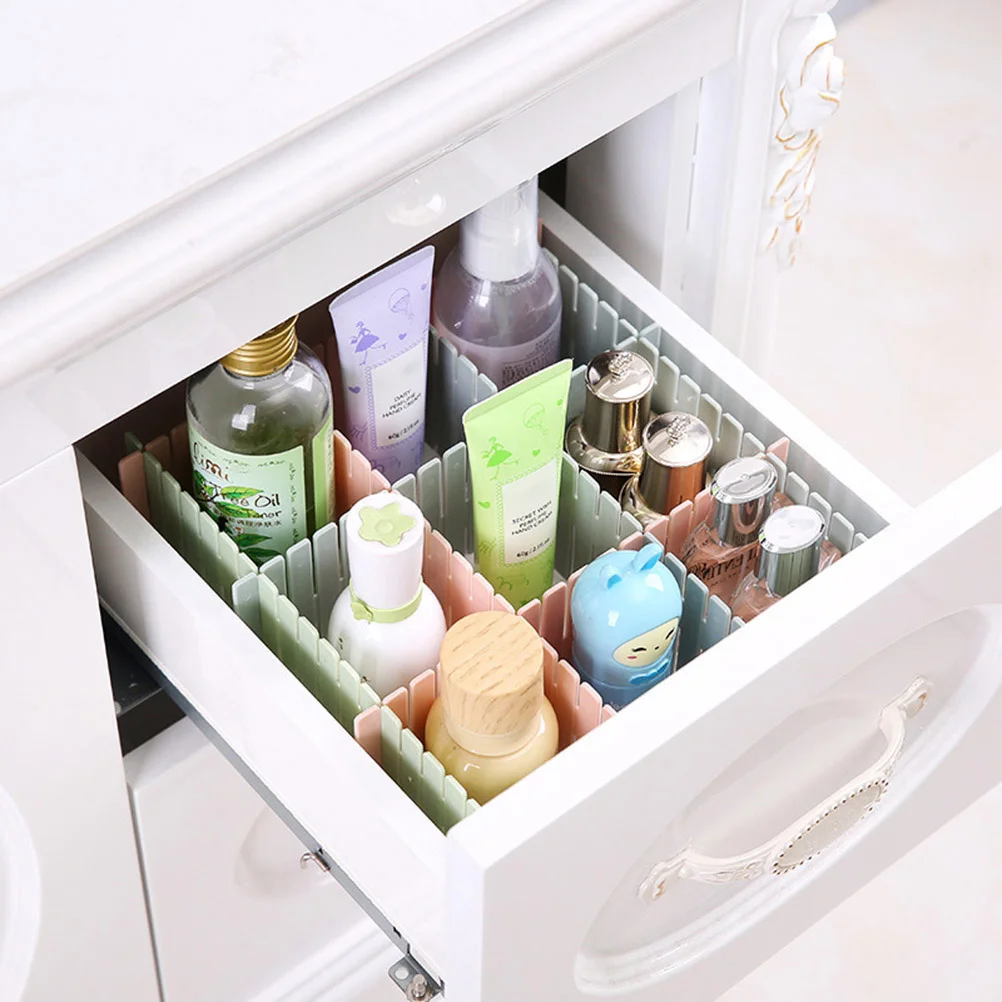 

32pcs Drawer Divider Classification Drawer Divider Adjustable Grid Drawer Dividers (Blue)