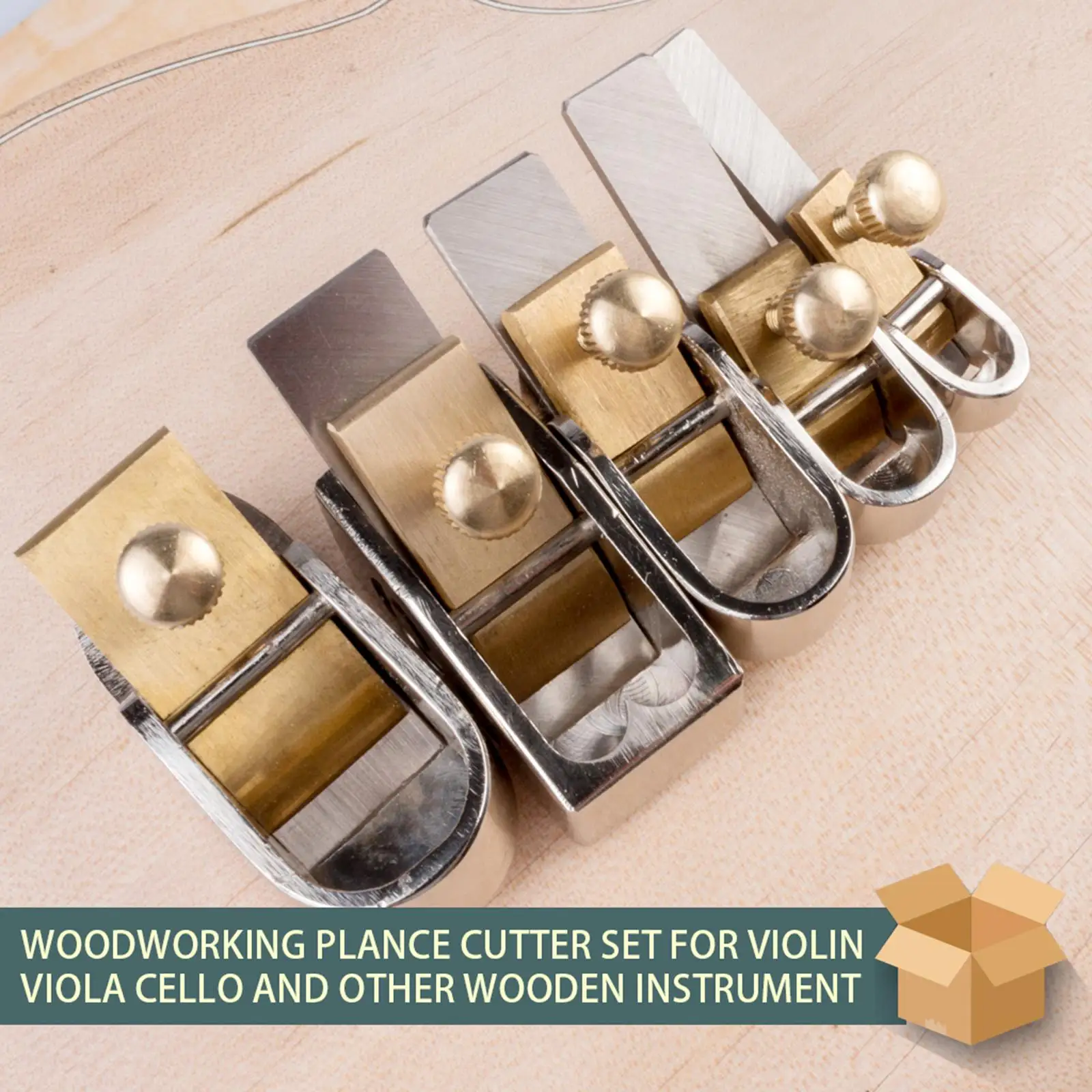 

5 Pieces Violin Thumb Planer for Smoothing Surfaces DIY Violin