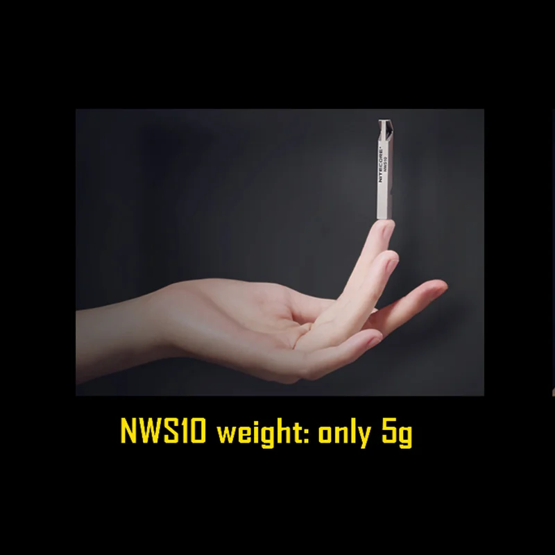 Nitecore NWS10 экстренный спасательный свисток титановая пористая структура 120 дБ для