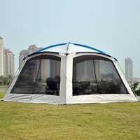 outdoor camping tent mosquito proof for 5 8people self driving barbecue awning park sunshade pergola beach umbrella canopy tent