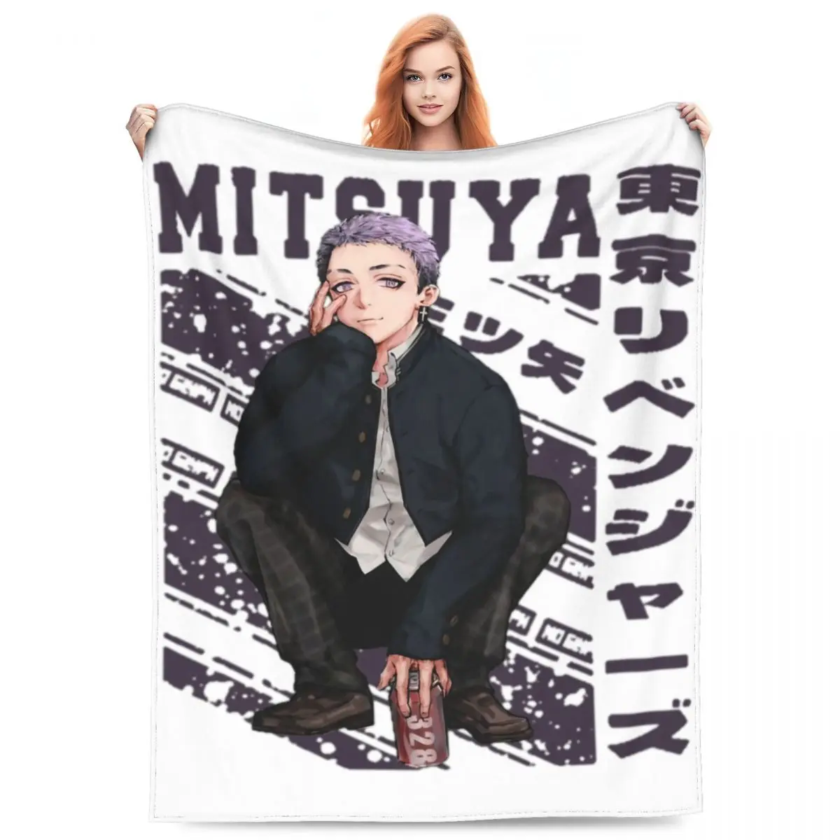 

Крутое одеяло Takashi Mitsuya, флисовое покрывало для дивана, Токийский плед, аниме плед, удобное теплое плюшевое тонкое одеяло для офиса