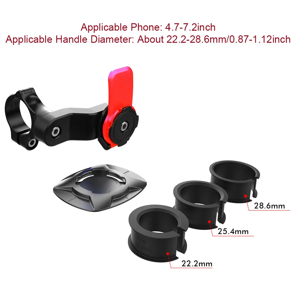 

360 Rotation Stable Anti Shake Bicycle Easy Install GPS Practical Motorbike Outdoor Motorcycle Phone Holder Bracket Handle Mount