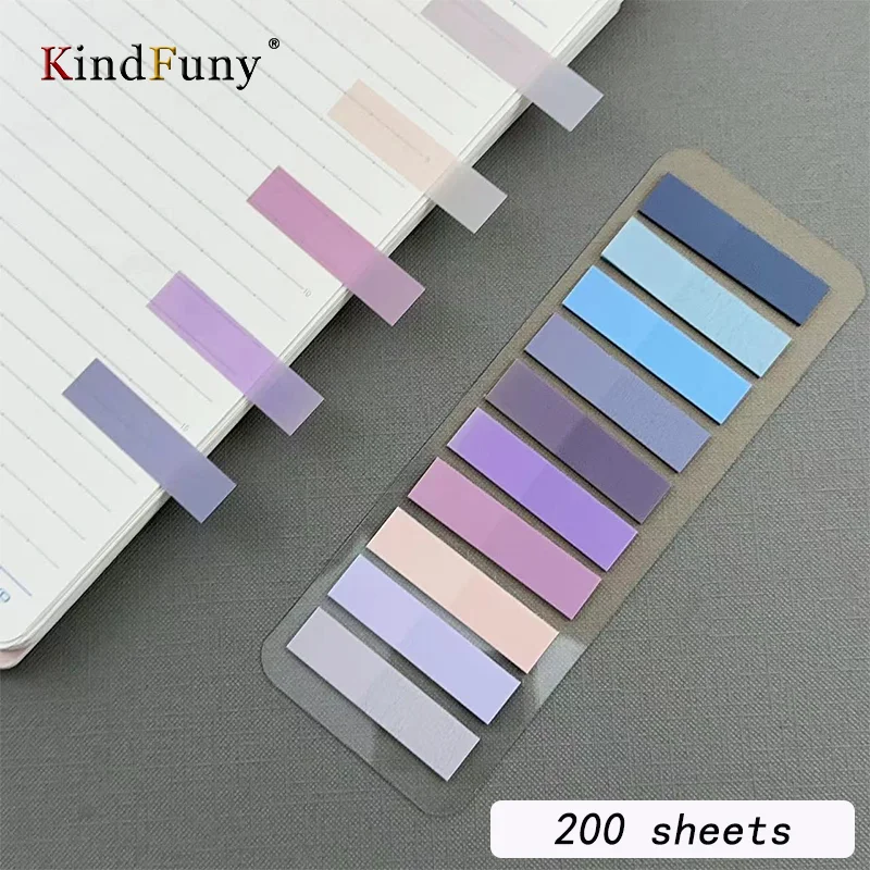 KindFuny 200 шт. Стикеры для Note прозрачная липкая заметка индексные вкладки флаги со