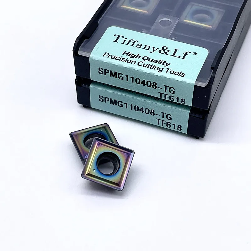 SPMG050204, SPMG060204, SPMG07T308, SPMG090408, SPMG110408-TG, TF618 - вставки из закаленной стали для резки и токарной обработки на станках с ЧПУ.