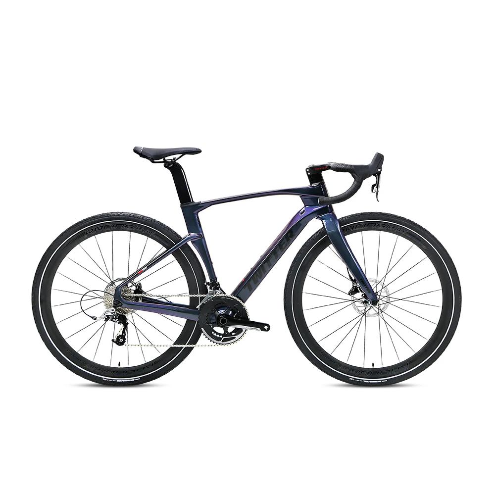 

TWITTER Full Color V2High Performance SRM APEX-11S Carbon Fiber Off-Road Gravel Bike Hydraulic Disc Brake Central Lock Road Bike