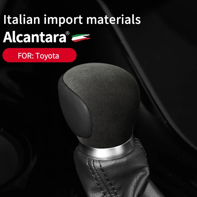 

Alcantara Suede Car Leather Gear Shift Knob Cover Decorative Sticker For Toyota 18 models - to date C-HR IZOA Accessory