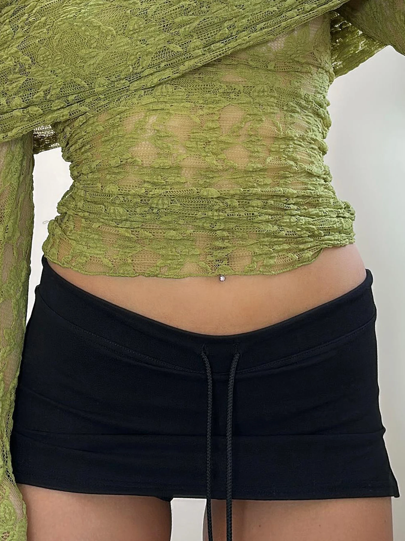 IAMSURE тонкие однотонные облегающие юбки Woth рубашки повседневные бандажные супер