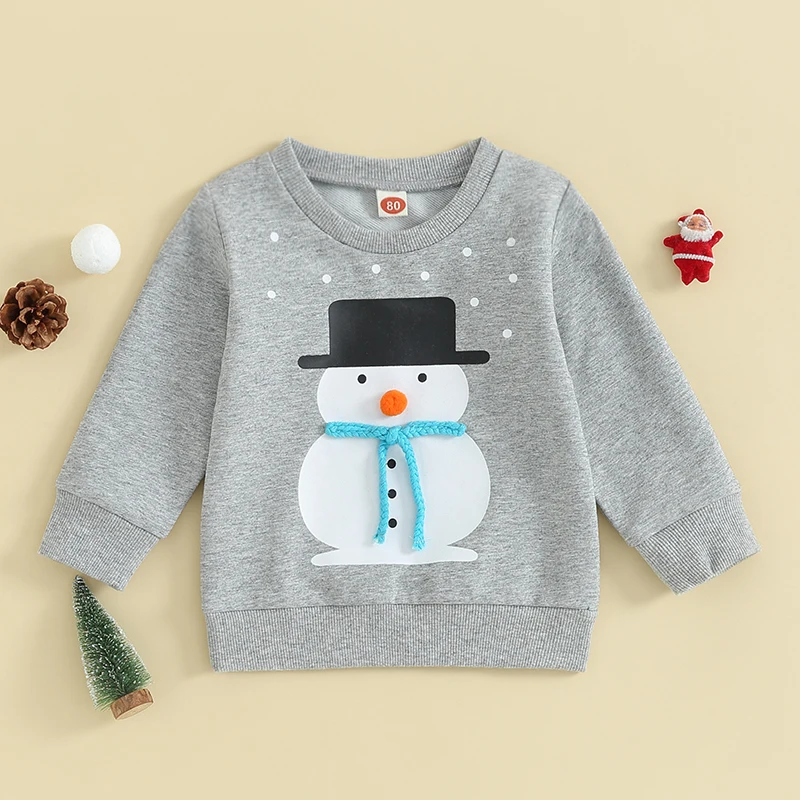 

Autumn Winter Christmas Baby Kids Costume Clothes Shirts Girl Boy Cotton Hoodies Toddler Sweatshirts Clothing