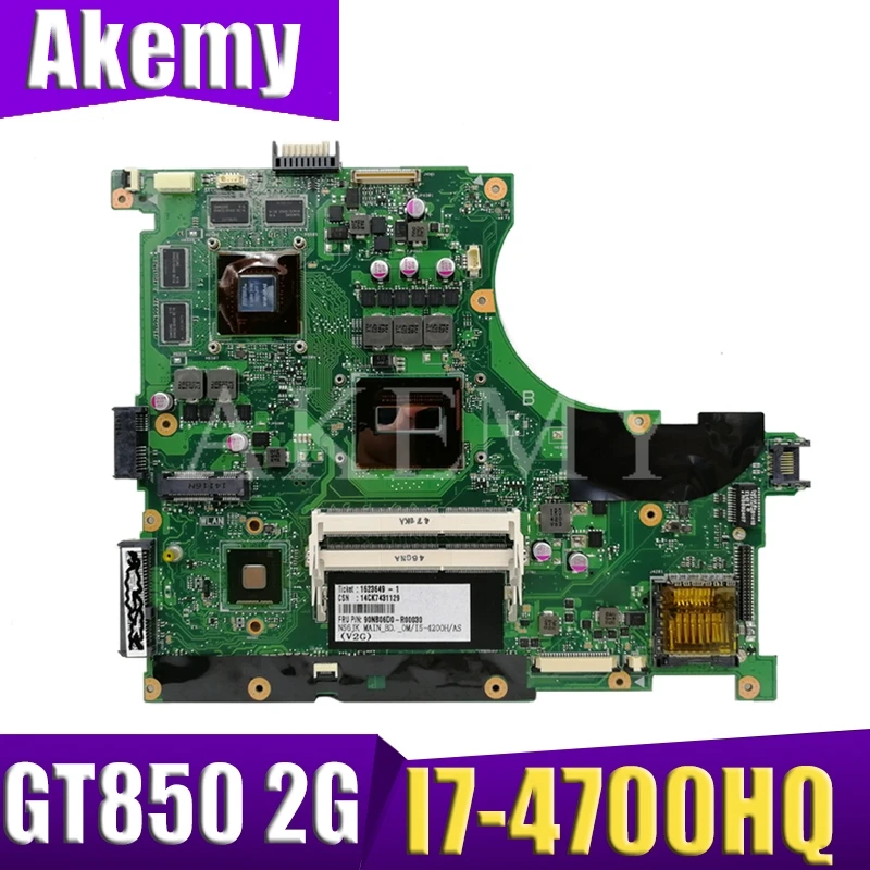 

XinKaidi N56JK материнская плата для ноутбука ASUS N56JK N56J N56 протестированная оригинальная материнская плата I7-4700HQ