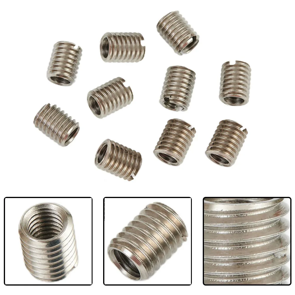 

10Pcs/pack Stainless Steel Thread Adapters Convert M8 8mm Male To M6 6mm Female Hardware Fasteners Threaded Reducer Insert