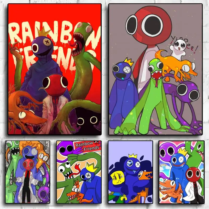 

Game R-Rainbow F-Friends POSTER Wall Pictures For Living Room Fall Decor