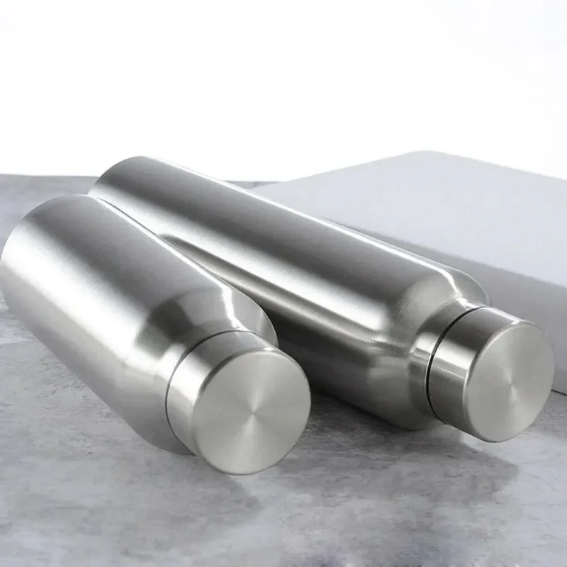 Спортивная бутылка для воды из нержавеющей стали 650 мл/1000 мл однослойная прочная