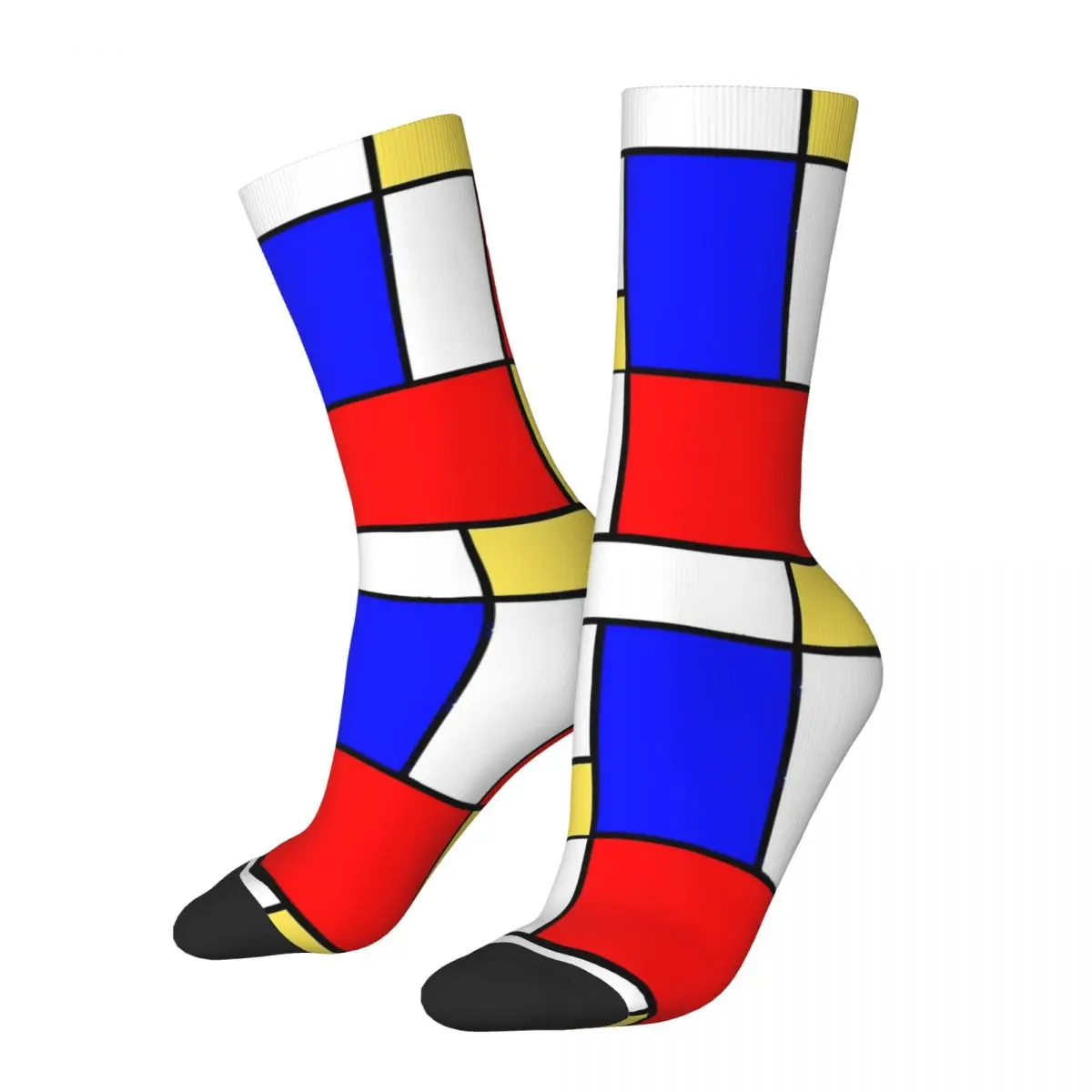 De Stijl чулки Мода 60s Mondrian стиль под заказ повседневные осенние нескользящие носки
