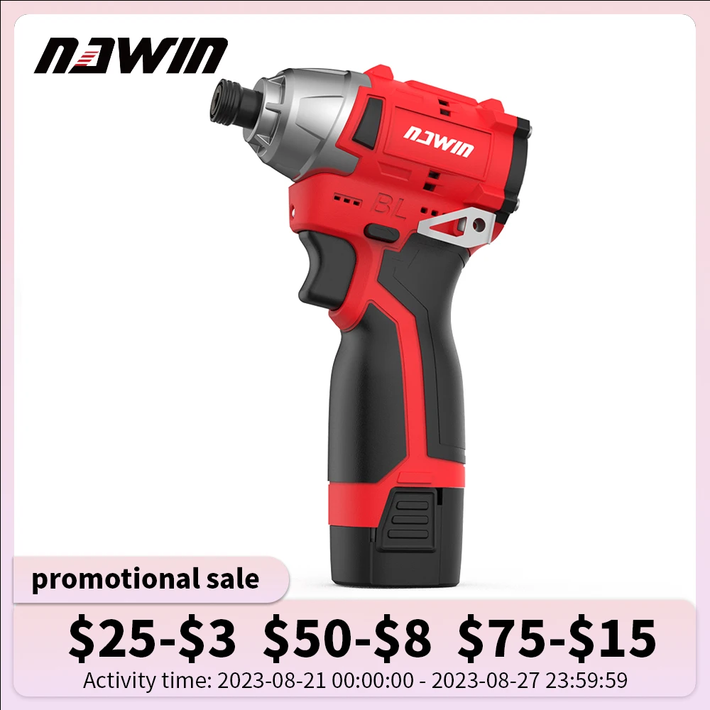 NANWEI impact screwdriver 16.8V brushless Cordless lithium-ion home electric drill electric rechargeable screwdriver