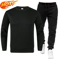 autumn winter mens fashion personality tracksuit casual sweater and trousers two piece sets streetwear outdoor sport suits