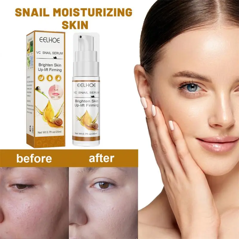 

VC Snail Face Serum Collagen Anti Aging Anti Wrinkle Firming Acne Whitening Moisturizing Brighten Facial Repair Serum Skin Care