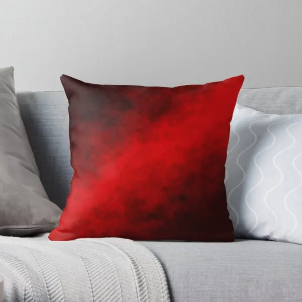 

Red Smoke Printing Throw Pillow Cover Car Bed Fashion Decorative Fashion Cushion Decor Office Soft Wedding Pillows not include