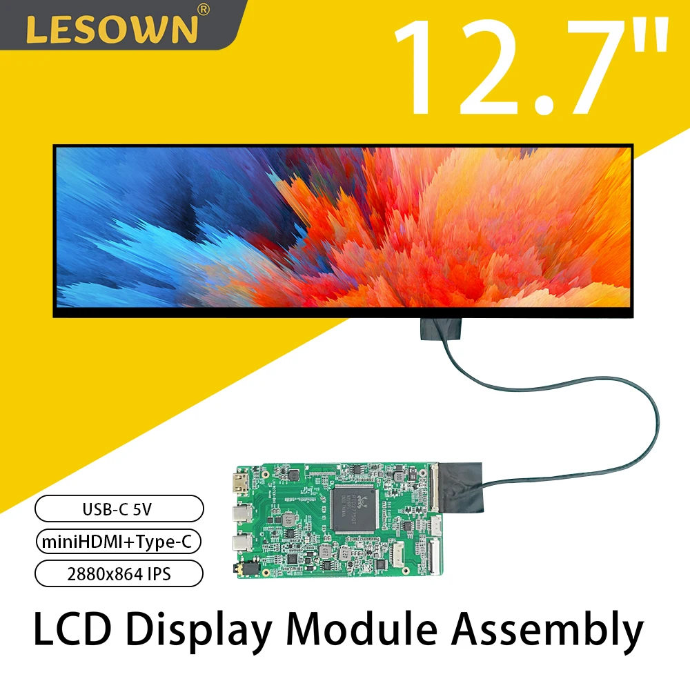 LESOWN 2 5 K ЖК-экран USB-C 2880x26 4 разрешения 500 нит длинная полоса IPS дисплей для Windows