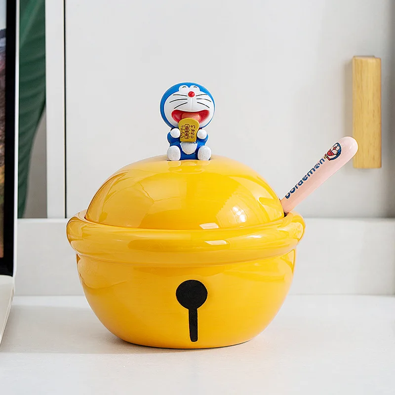 

Doraemon Ceramic Instant Noodle Bowl Home High Temperature Resistant Creative Network Red High Beauty Bowl