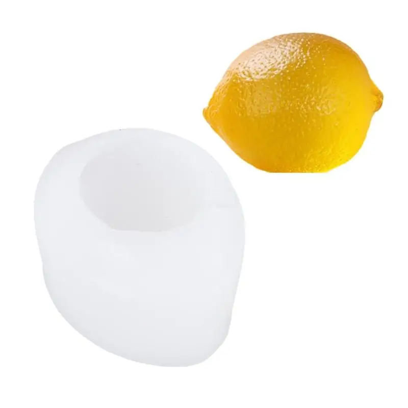Прямая поставка 3D силиконовые формы для свечей в форме лимона изготовления мыла