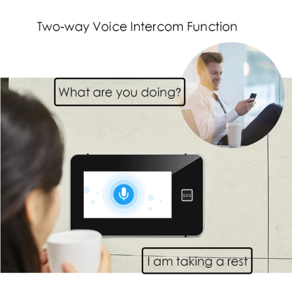 

Wireless Security Alarm System Touch Screen Burglar Alarm Coding Mode