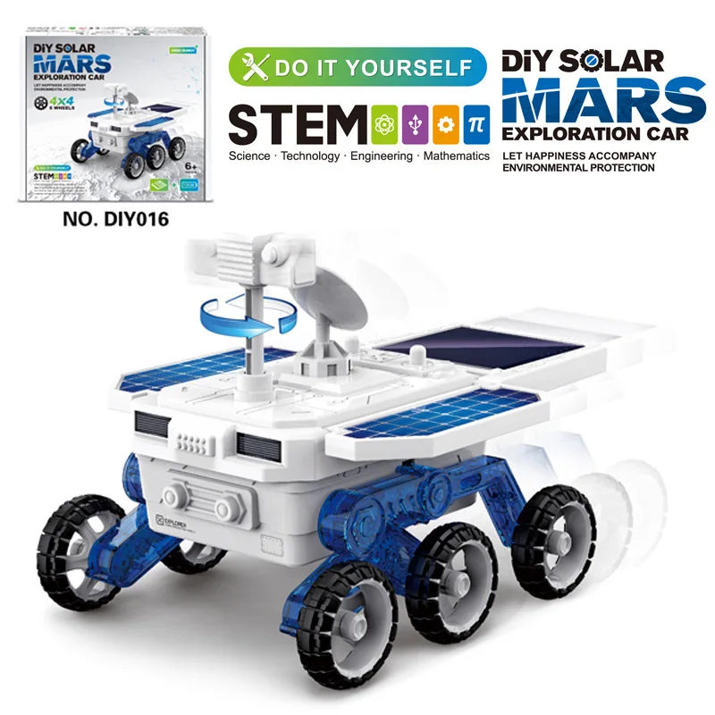 

STEM DIY Solar Mars Hands-on 3d Puzzle Assembly Science Toys Building Blocks Romote Control Car Educational Learning Toys