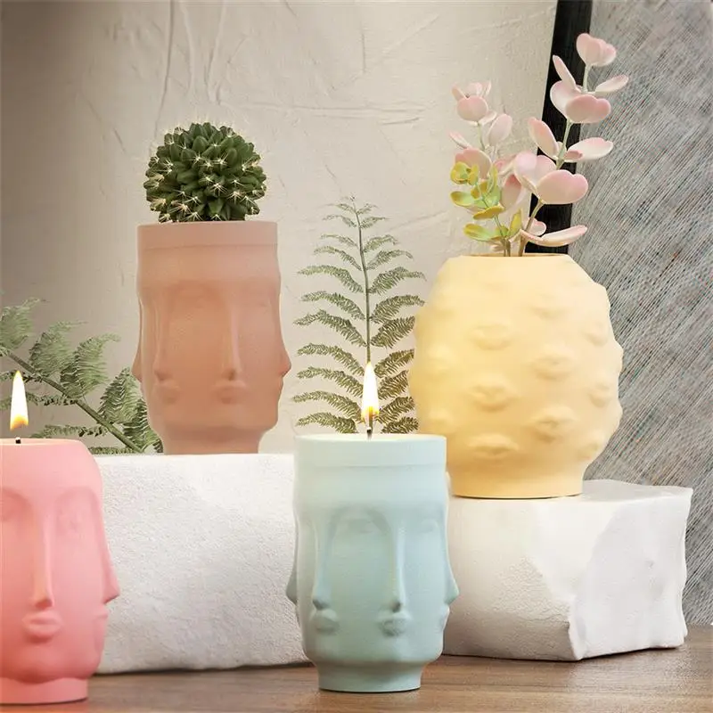 Абстрактная Форма Для цилиндрической формы для плантатора суккулентов