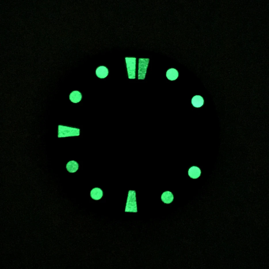 No Logo 28.5mm Watch Dial Replacement, Modified Dial, Luminous Face, for For NH35A Movement BA1 Men Watch Accessories