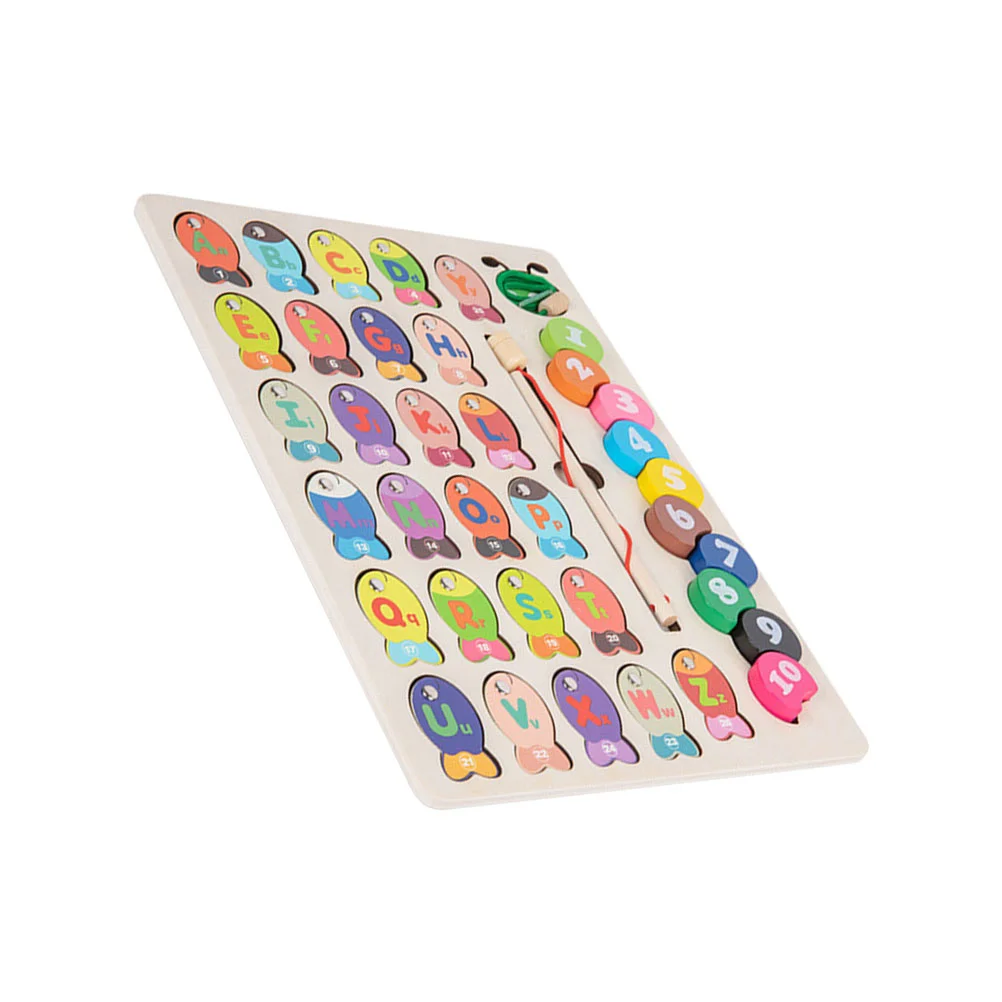 

1 Set Magnetic Fishing Game Wooden Educational Plaything for Toddler Kids