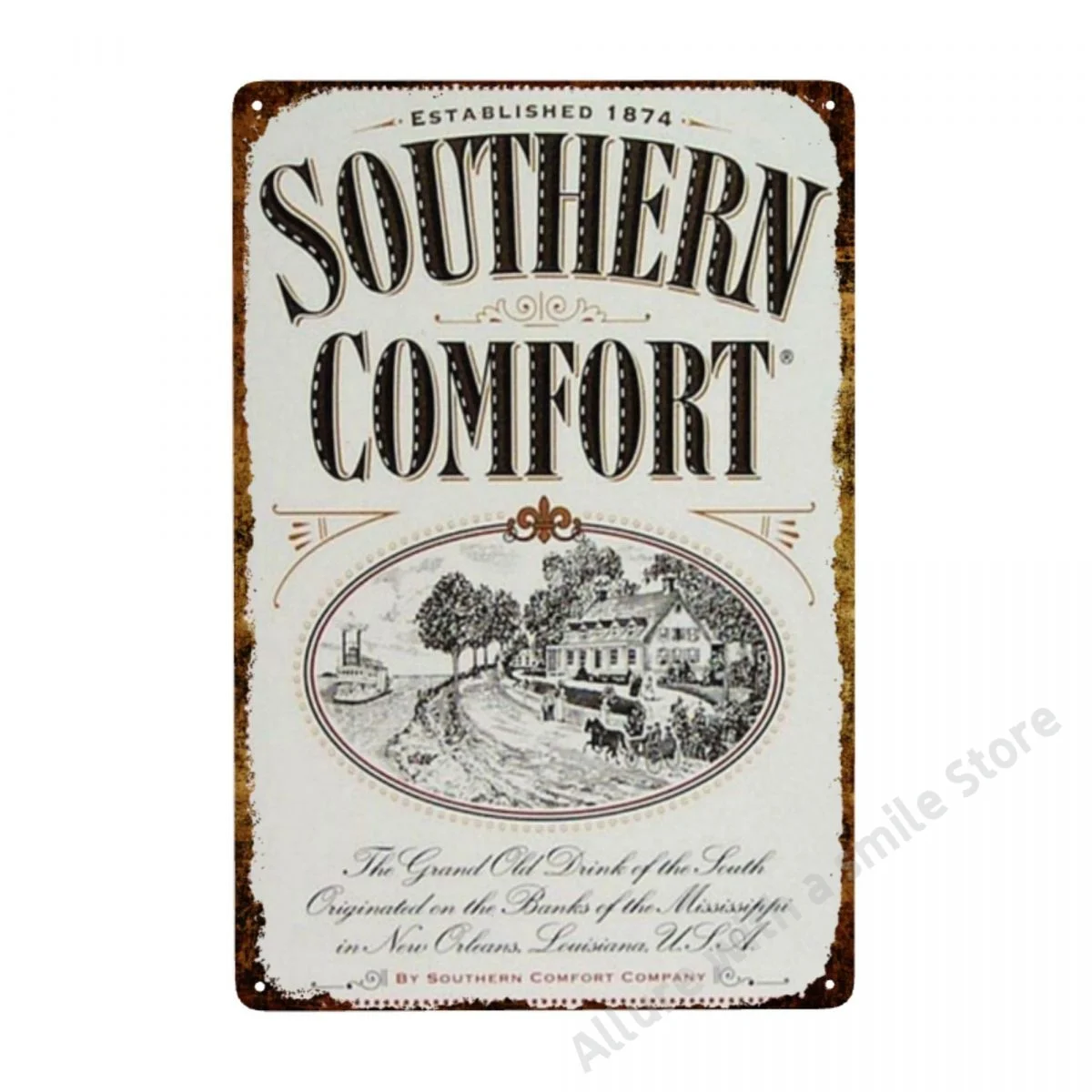 

Metal Sign Plaque Vintage Retro Style Southern Comfort Bar Drinks Tin Sign wall decor metal metal plate