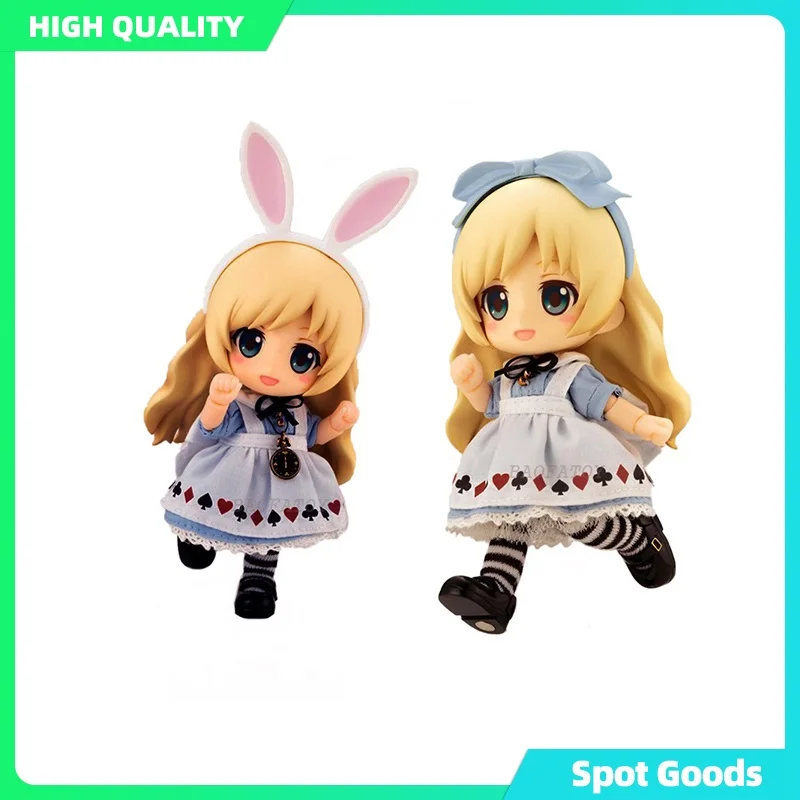 

TR 10cm in Wonderland Alice Anime Figure Wearing Real Clothes Alice Bunny ears Ver Action Figure Collection Model Doll Toys Gift