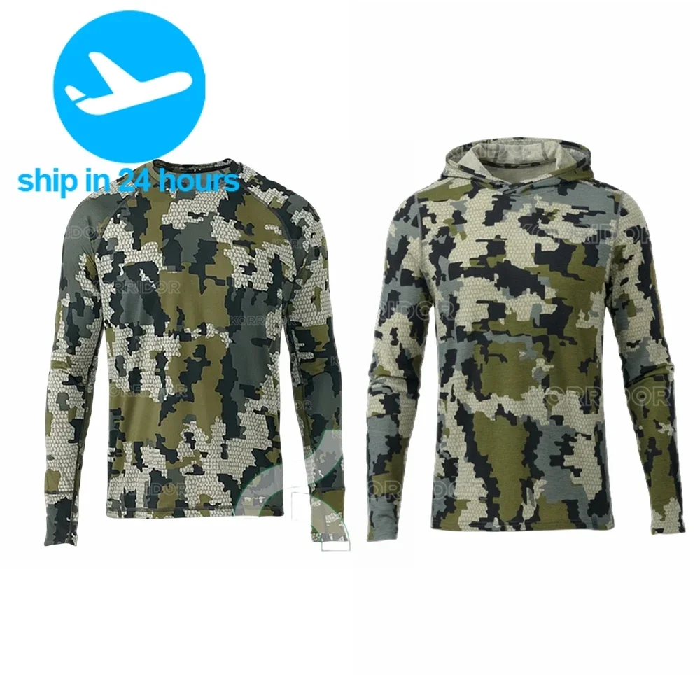 Камуфляжная рубашка с длинным рукавом Солнцезащитная футболка топ летние