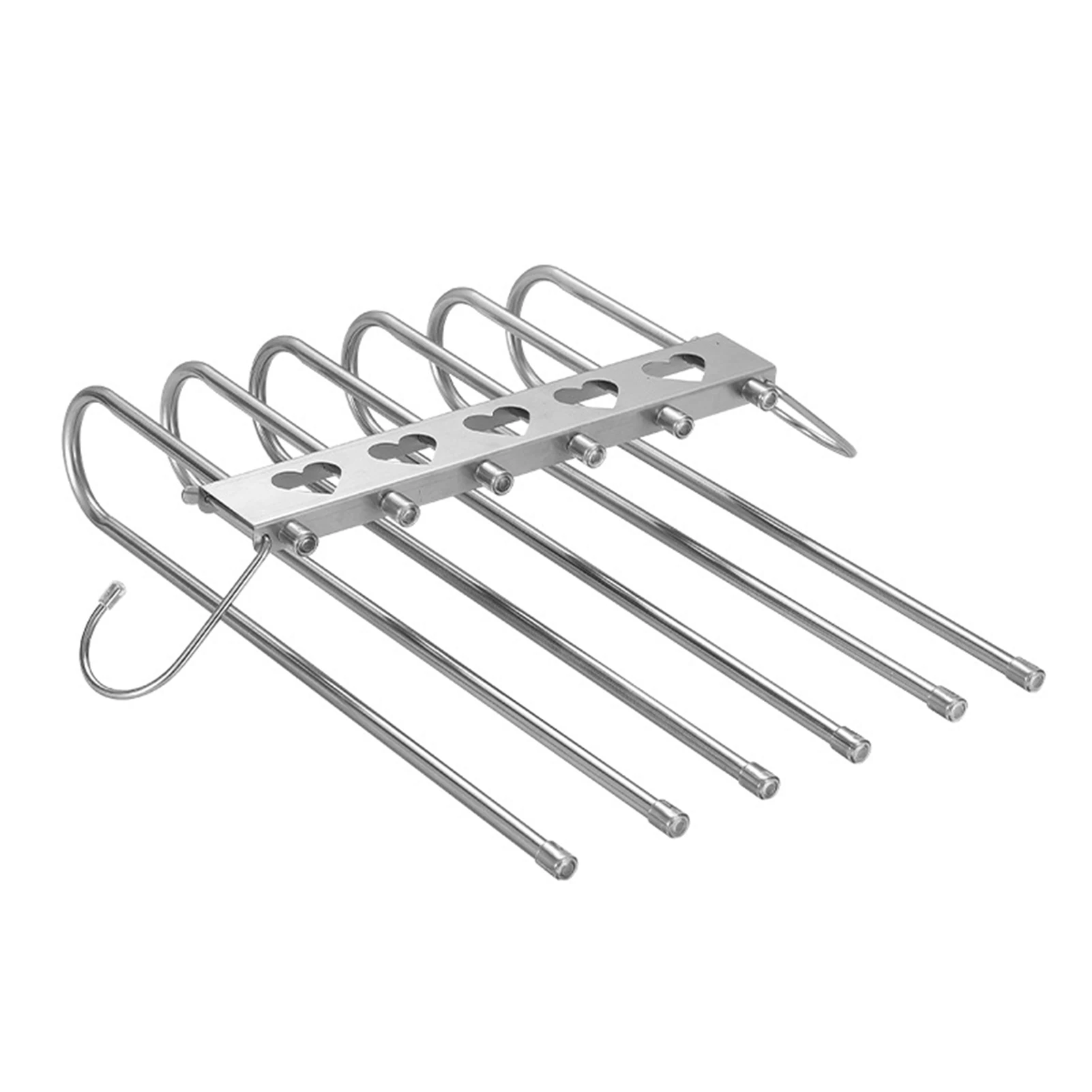 

Multiple Layers Clothes Hanger Non Slip Open-Ended Pants Hanger for Scarf Jeans Trousers Clothes