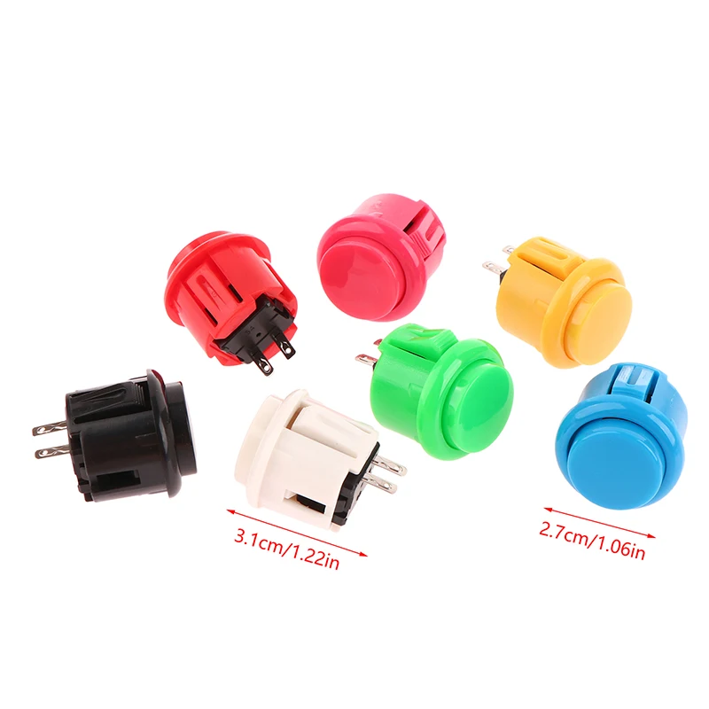 1 шт. 24-миллиметровая игровая аркадная кнопка для детской игровой консоли
