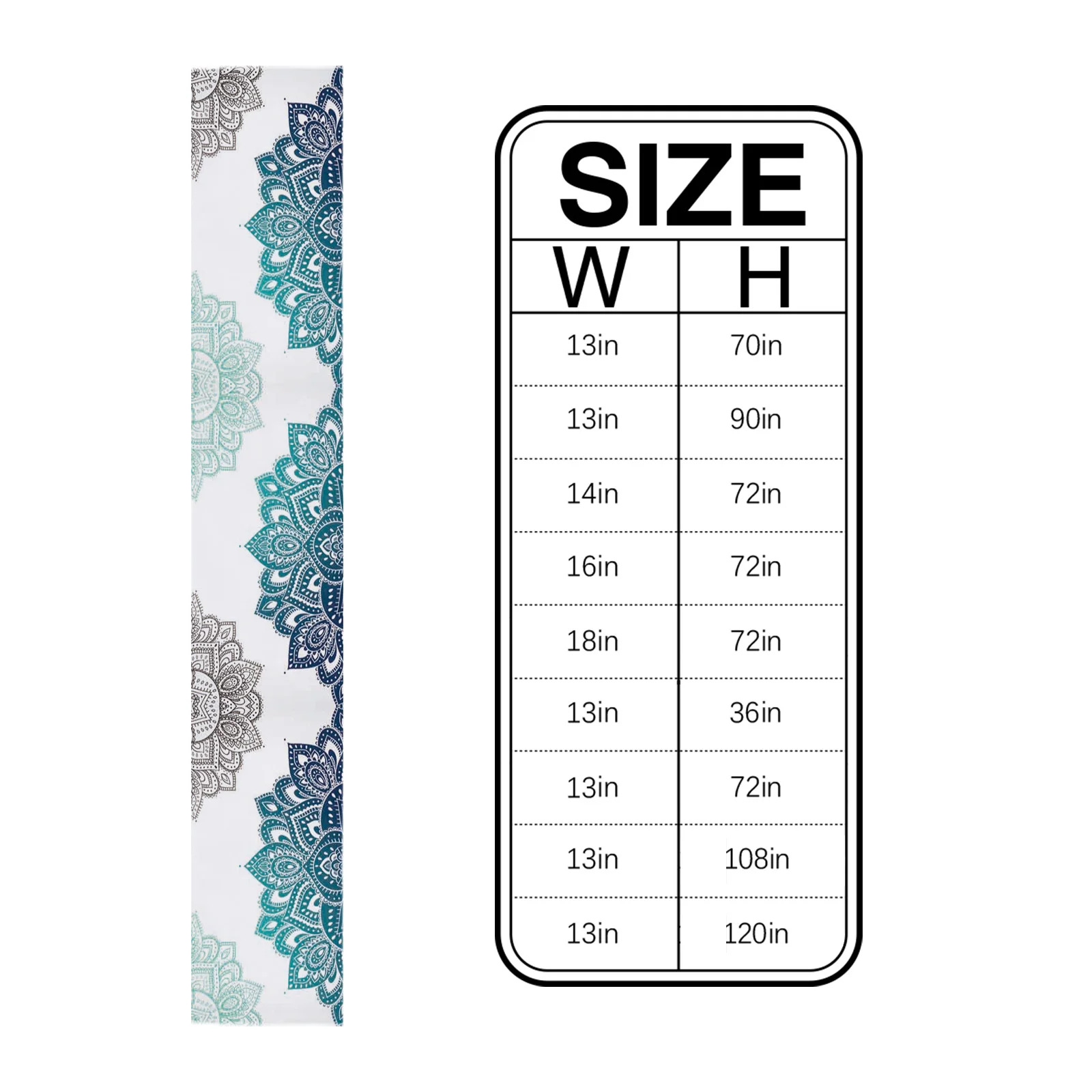 Градиентные богемные Цветочные льняные настольные дорожки мандала планшетоны