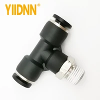 pneumatic quick connector pb pd px hose tube air fitting 14 18 38 12npt male thread pipe coupler
