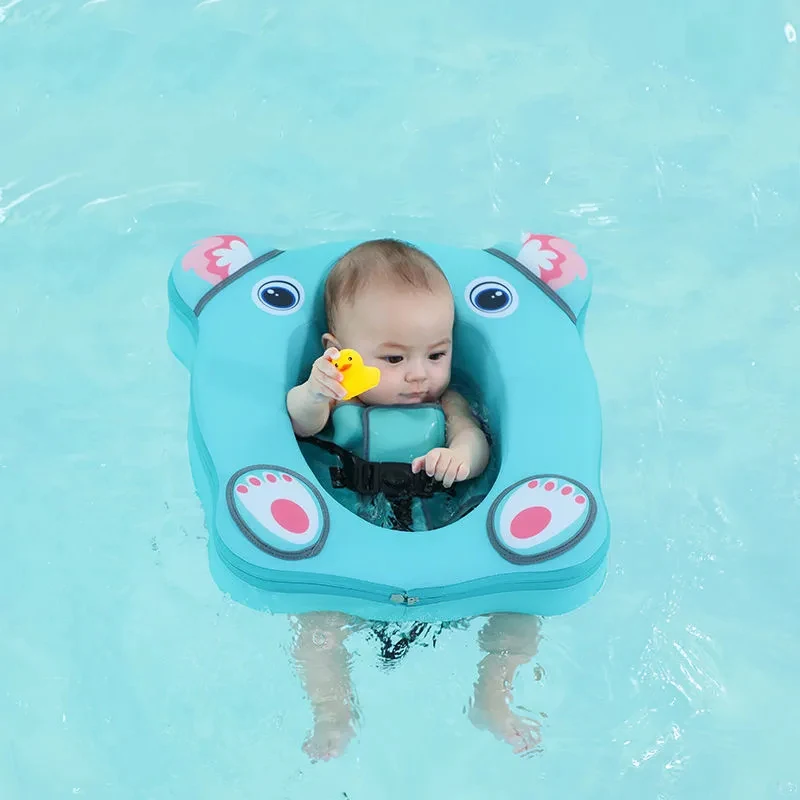 2022 Newest  Baby Float With Roof Swimming Ring Non-Inflatable Baby Swim Buoy Pool Accessories Toys Swim Trainer