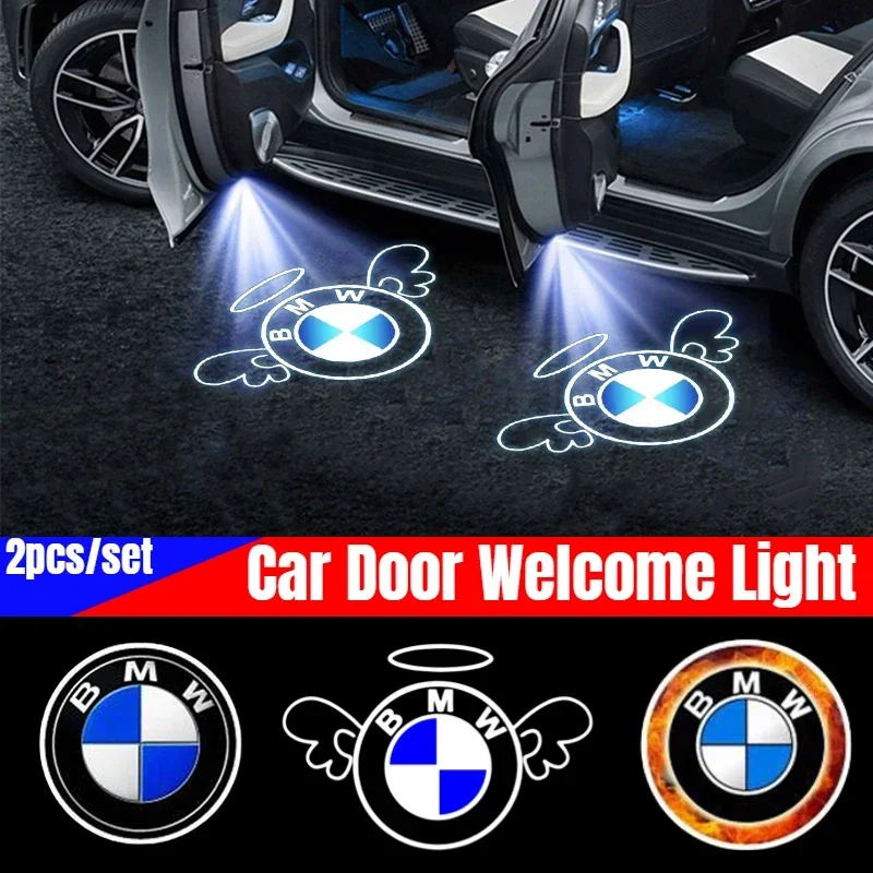 2 шт. светодиодная лампа для проектора с логотипом двери автомобиля E39 E46 E90 E60 F10 F11