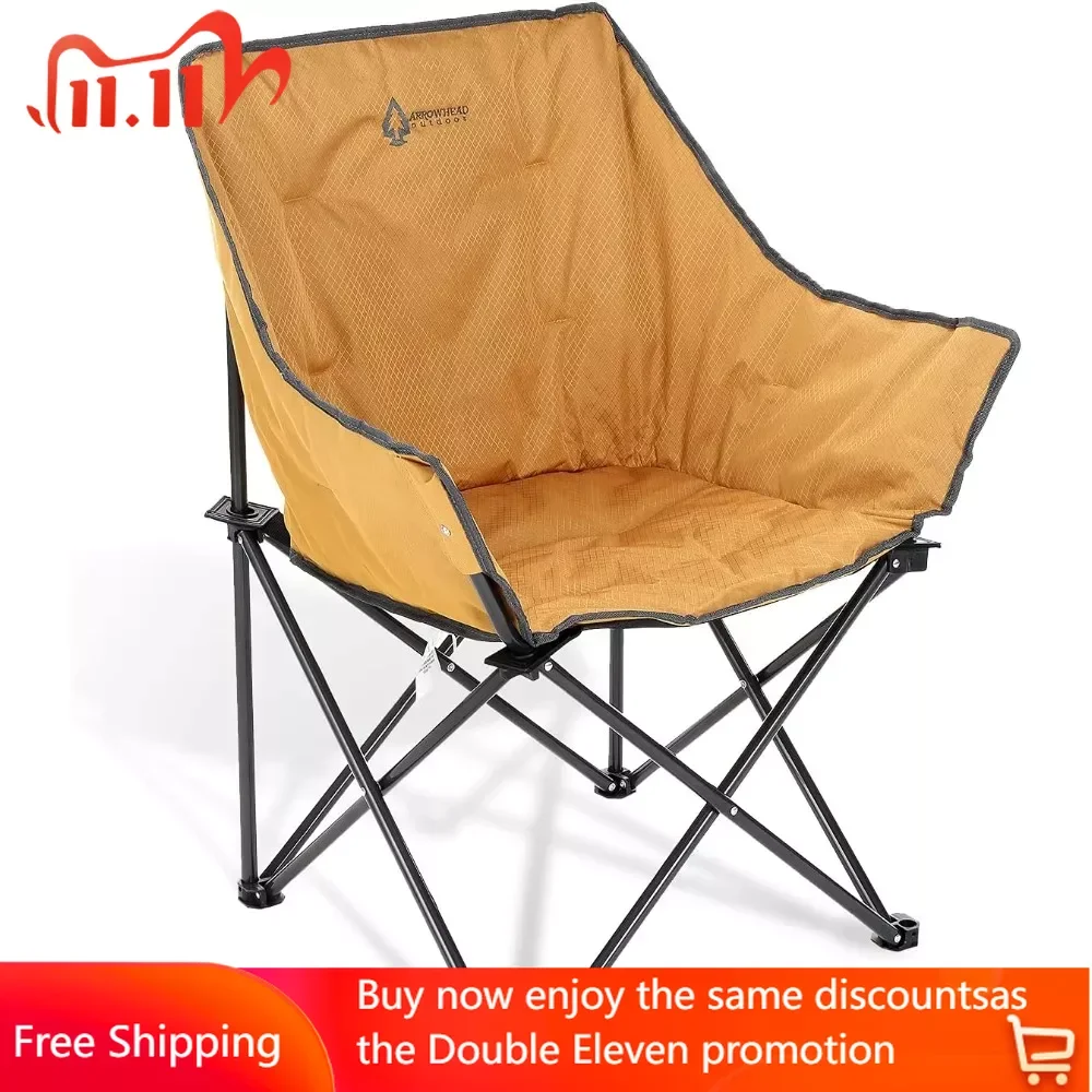 

Портативный складной походный Четырехместный стул, компактный, сверхпрочный, со стальной рамой, поддерживает до 250 фунтов