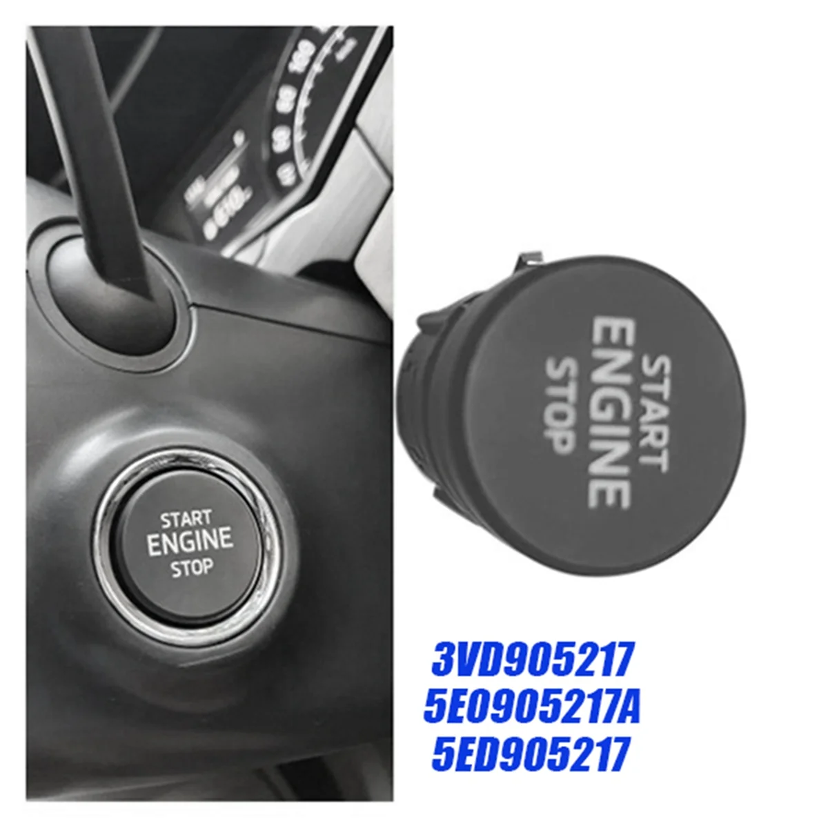 Кнопка запуска и остановки двигателя автомобиля 3VD905217 для Skoda Superb Scala Karoq Kodiaq 2015-2021