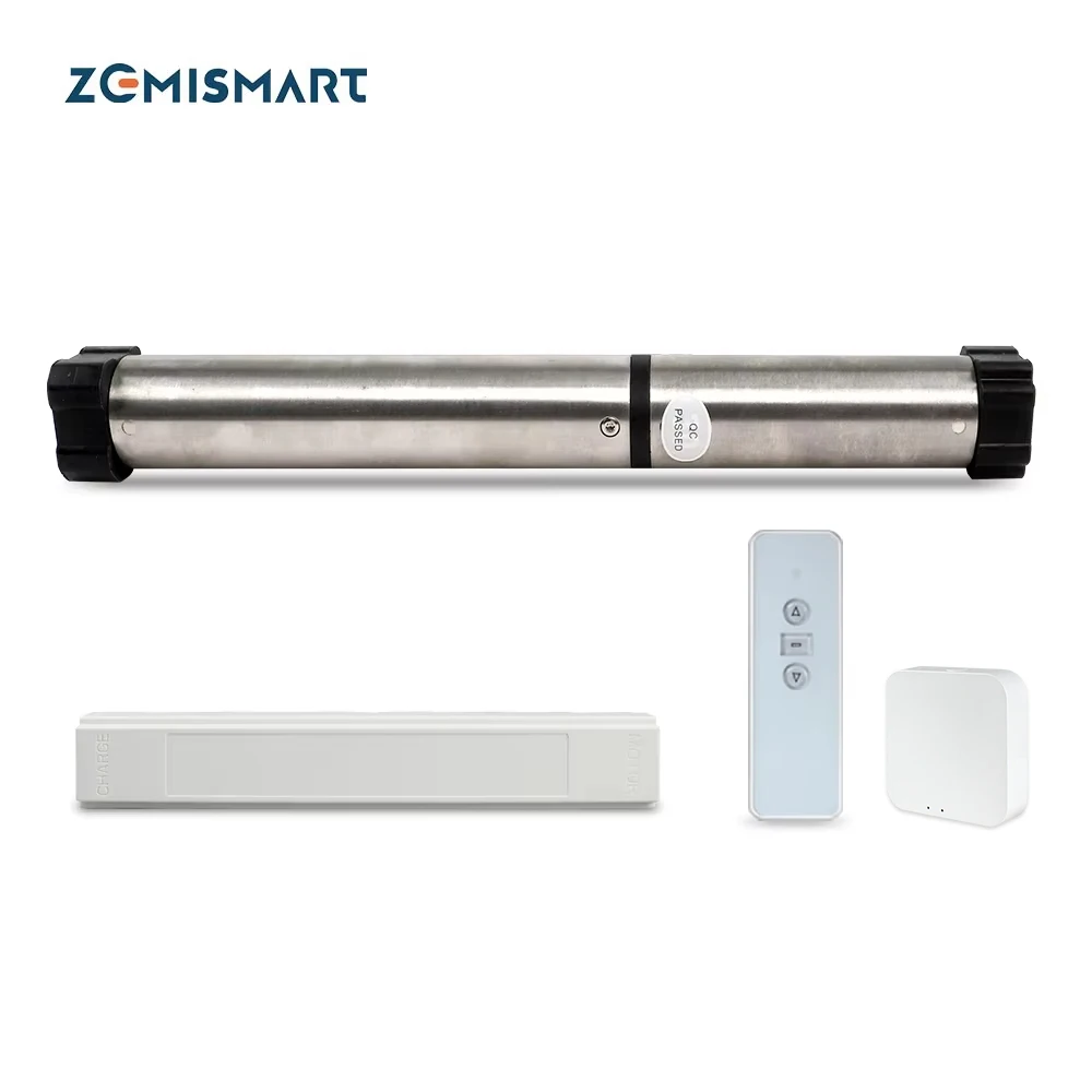 

Электрический мотор для жалюзи Zemismart BLE, совместимый с шлюзом BLE, умный мотор для жалюзи из алюминиевого сплава, работающий от батареи, приложение Tuya