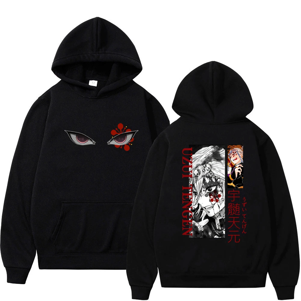 

Hot Demon Slayer Anime Eyes Cosplay Hoodies Casual Men Women Uzui Tengen Hooded Sweatshirt Street Fashion Fleece Pullover Hoodie