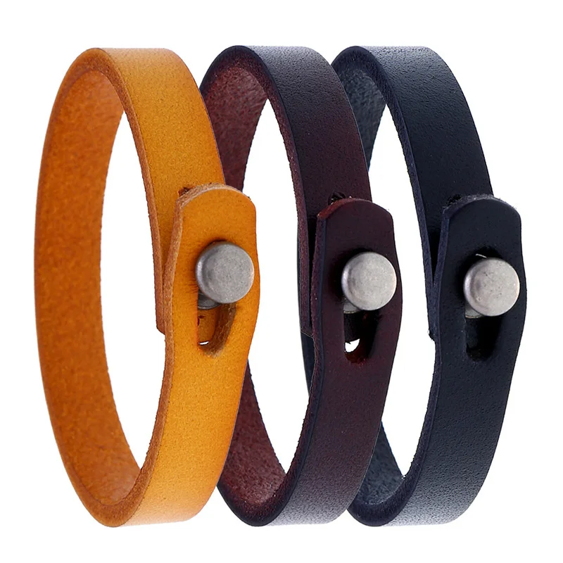 

Punk retro ethnic handmade leather bracelet personality wild leather bracelet men and women couple fashion jewelry