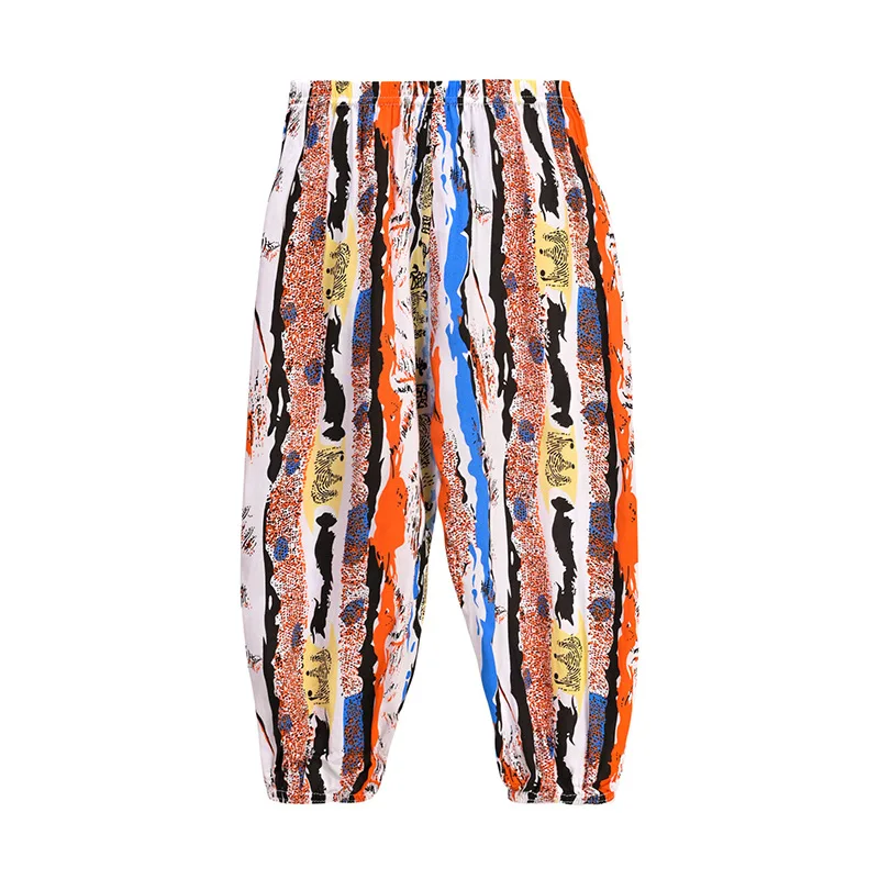 Fashion Kids Pants Girls Clothes 2021 Boy Clothing Family Matching Outfits Women Pants Loose Lantern Trousers Cotton Silk