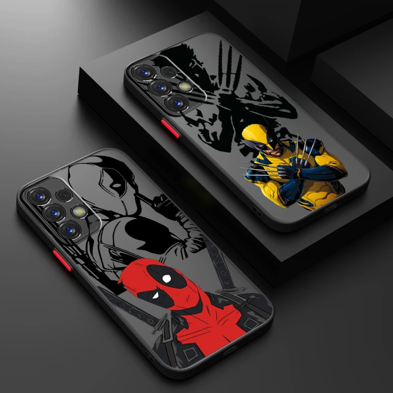 Wolverine Deadpool крутой Популярный Матовый полупрозрачный чехол для Samsung Galaxy S24 S23 S22 S21 S20