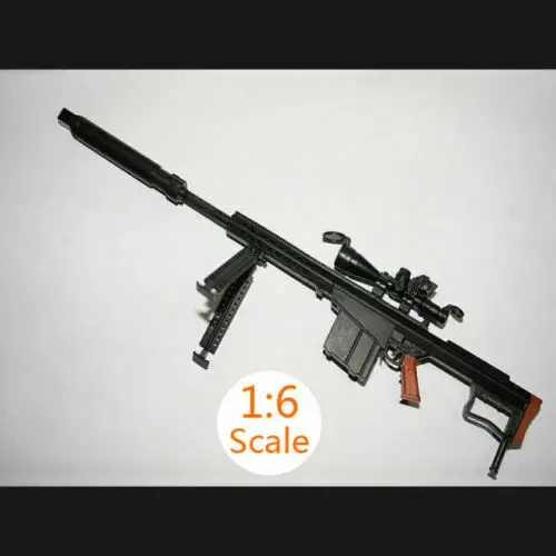 Снайперская винтовка Barrett в масштабе 1:6 M82A1 сборная игрушка пластиковая 4D модель